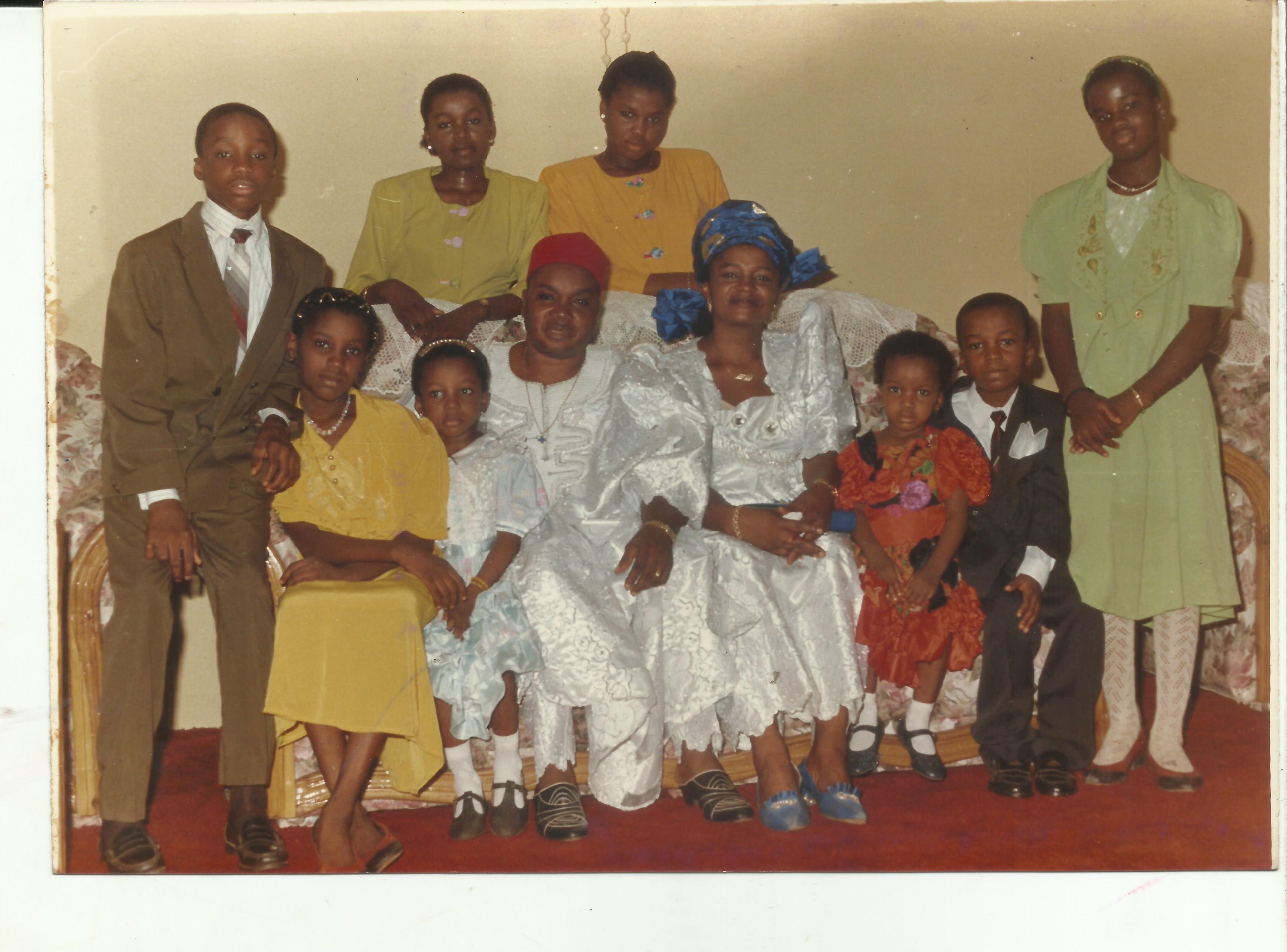 Mum, Dad and their eight kids 